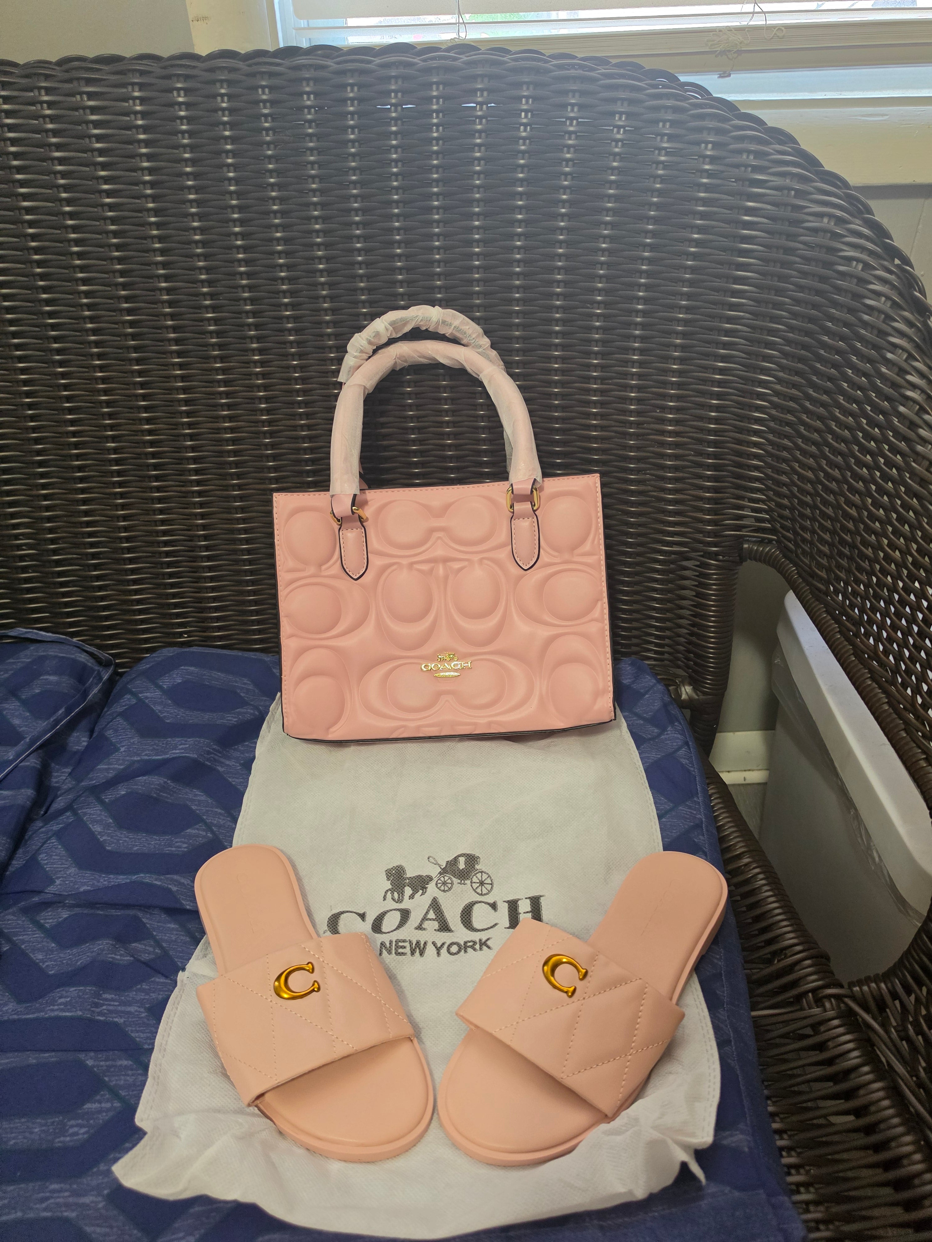 Juego de cartera y sandalias